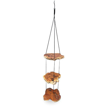 Hanging Tree Root Slices 2 Shelves 70cm