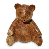 Carved Teddy Bear Open Arms 15cm