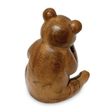 Carved Teddy Bear Shy 15cm