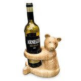 Carved Teddy Bear Bottle Holder (MAX BOTTLE DIAMETER 75MM)