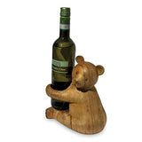 Carved Teddy Bear Bottle Holder (MAX BOTTLE DIAMETER 75MM)