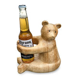 Carved Teddy Bear Bottle Holder (MAX BOTTLE DIAMETER 75MM)