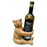 Carved Teddy Bear Bottle Holder (MAX BOTTLE DIAMETER 75MM)