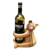 Carved Teddy Bear Bottle Holder (MAX BOTTLE DIAMETER 75MM)