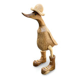 Natural Duck with Frilly Hat and Boots 25cm