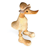 Natural Duck with Frilly Hat and Boots 25cm