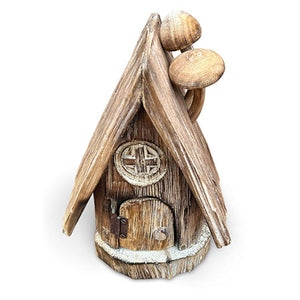 Enchanted Fairy Mushroom Log Cabin