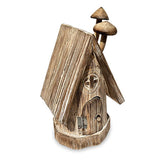 Enchanted Fairy Mushroom Log Cabin