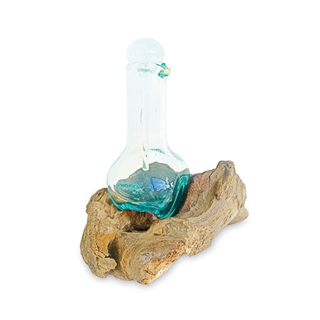 Root Molten Glass Baby Decanter/Oil & Vinegar Bottle