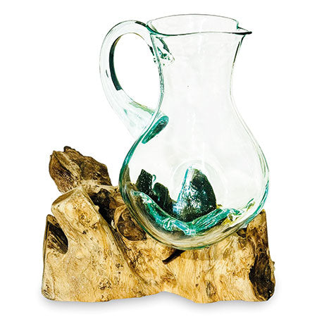 Root with Molten Glass Jug (large 27cm)