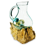 Root with Molten Glass Jug (large 27cm)