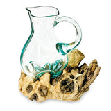 Root with Molten Glass Jug (large 27cm)