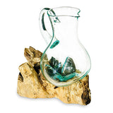 Root with Molten Glass Jug (large 27cm)