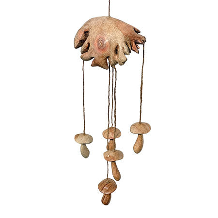 Wild Mushroom Sculpture Silent Wind Chime