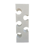 White Terrazzo Stone Cube Wine Rack 60cm