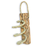 Driftwood & Rope Wine Holder Wall Hanging