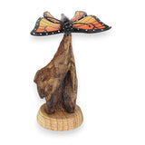 Single Monarch Butterfly on Driftwood