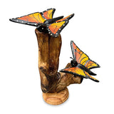 Double Monarch Butterfly on Driftwood