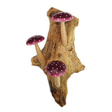 Violet Wall Hanging 3 Mushrooms Sculpture