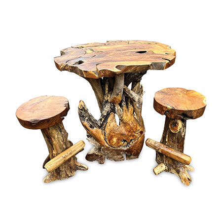 Root Round Java Bar Table 100cm