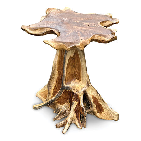 Lombok Mushroom Side Table 60x60cm – Driftwood Living UK