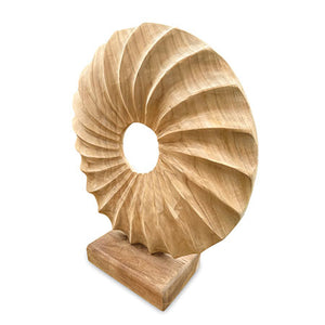 Teak Viennese Whirl Sculpture