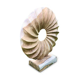 Teak Viennese Whirl Sculpture