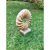 Teak Viennese Whirl Sculpture