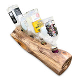 Teak Log Table Wine Holder 4 bottles