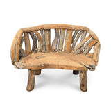 Teak Driftwood Garden Bench 130cm