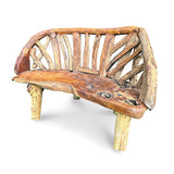 Teak Driftwood Garden Bench 130cm