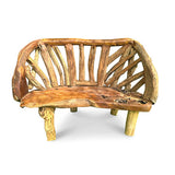 Teak Driftwood Garden Bench 130cm