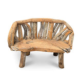 Teak Driftwood Garden Bench 130cm