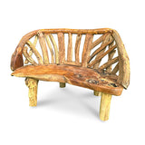 Teak Driftwood Garden Bench 130cm