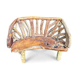 Teak Driftwood Garden Bench 130cm