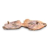 Teak Driftwood Fish Wall Coat Rack