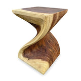 Full Solid Bali Twist Lamp Table/Stool (indoor use only)