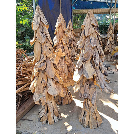 Driftwood Teak top Holiday Tree, 18