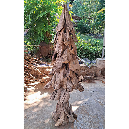 Driftwood Teak top Holiday Tree, 18