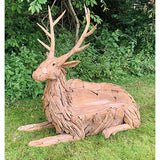 Teak Stag Bench large