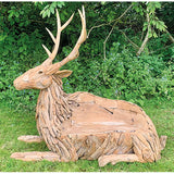 Teak Stag Bench large