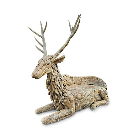 Teak Stag Bench extra large