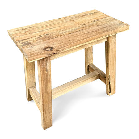 Henley Recycled Teak End Table/Stool