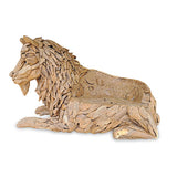 Teak Lion Bench large