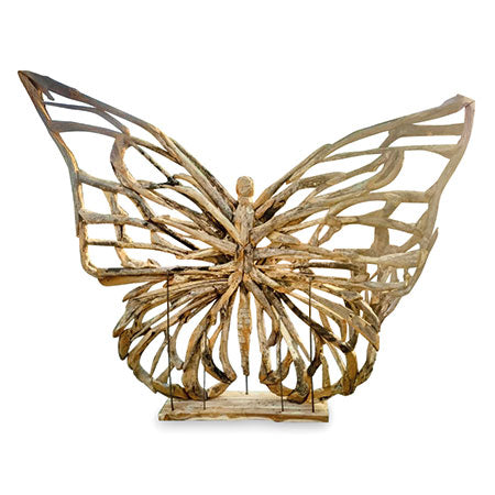 Bali Teak Butterfly Sculpture small 180cm