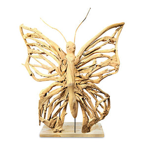 Java Teak Butterfly Sculpture small 165cm