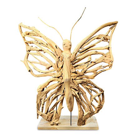 Java Teak Butterfly Sculpture small 165cm
