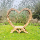 Teak Driftwood Love Bench 180cm