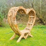 Teak Driftwood Love Bench 180cm