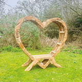 Teak Driftwood Love Bench 180cm